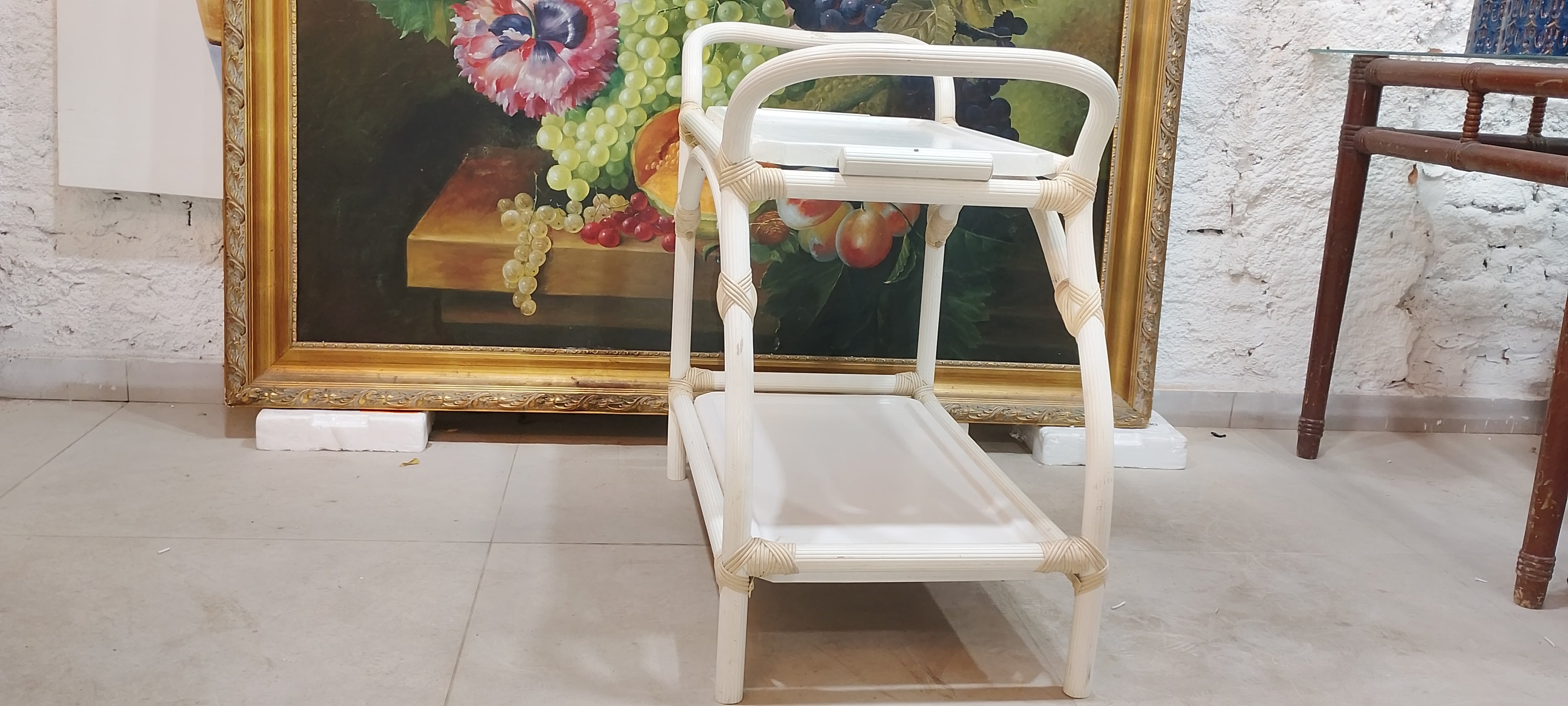 Carrinho de Chá Branco Clássico